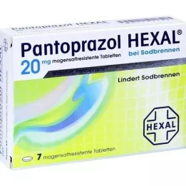PANTOPRAZOL HEXAL b.Pálení žáhy potahované tablety, 7 ks