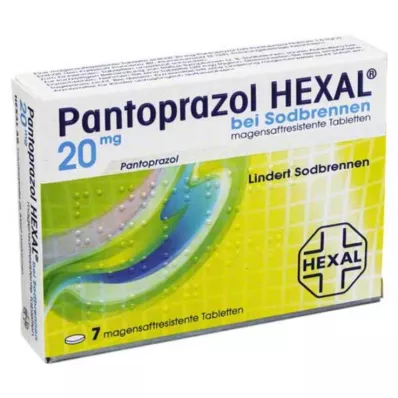 PANTOPRAZOL HEXAL b.Pálení žáhy potahované tablety, 7 ks