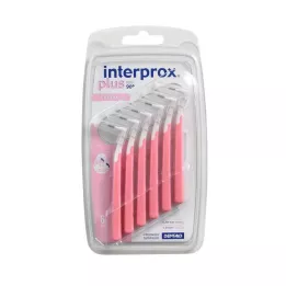 INTERPROX plus nano růžový mezizubní kartáček, 6 ks
