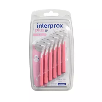 INTERPROX plus nano růžový mezizubní kartáček, 6 ks