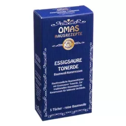 ESSIGSAURE TONERDE Bavlněné obklady, 5 ks