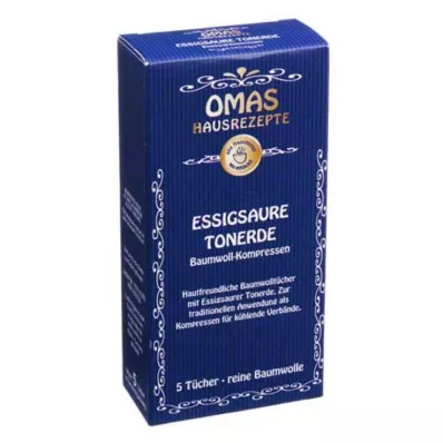 ESSIGSAURE TONERDE Bavlněné obklady, 5 ks ESSIGSAURE TONERDE Bavlněné obklady, 5 ks