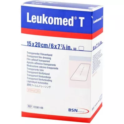 LEUKOMED transp.sterilní sádra 15x20 cm, 50 ks