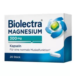 BIOLECTRA Hořčík 300 mg kapsle, 20 kapslí