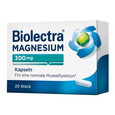 BIOLECTRA Hořčík 300 mg kapsle, 20 kapslí