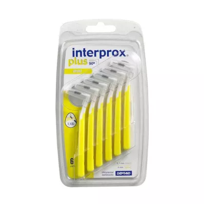 INTERPROX plus mini žlutý mezizubní kartáček, 6 ks