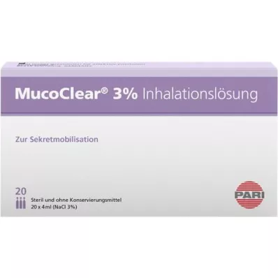 MUCOCLEAR 3% inhalační roztok NaCl, 20X4 ml