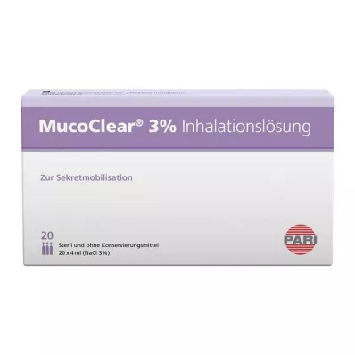 MUCOCLEAR 3% inhalační roztok NaCl, 20X4 ml