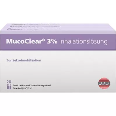 MUCOCLEAR 3% inhalační roztok NaCl, 60X4 ml