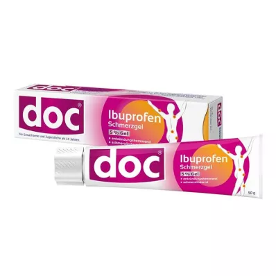 DOC IBUPROFEN Gel proti bolesti 5%, 50 g DOC IBUPROFEN Gel proti bolesti 5%, 50 g