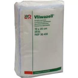VLIWAZELL Absorpční nesterilní obklady 15x25 cm, 25 ks
