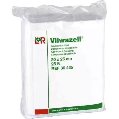VLIWAZELL Absorpční nesterilní obklady 20x25 cm, 25 ks