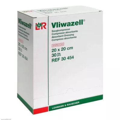VLIWAZELL Absorpční obklady sterilní 20x20 cm, 30 ks
