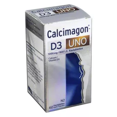 CALCIMAGON D3 Uno žvýkací tablety, 60 ks CALCIMAGON D3 Uno žvýkací tablety, 60 ks