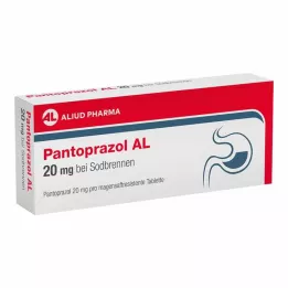 PANTOPRAZOL AL 20 mg na pálení žáhy entericky potahované tablety, 7 ks