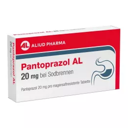PANTOPRAZOL AL 20 mg na pálení žáhy entericky potahované tablety, 14 ks