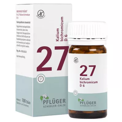Biochemie Pflueger 27 Kalium bichromicum D 6 tablet, 100 ks Biochemie Pflueger 27 Kalium bichromicum D 6 tablet, 100 ks
