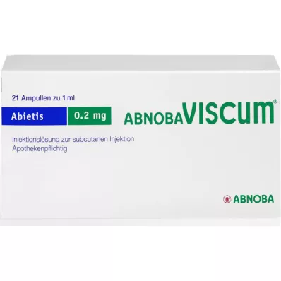 ABNOBAVISCUM Abietis 0,2 mg ampule, 21 ks