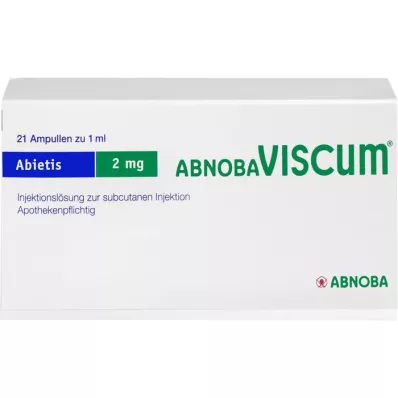 ABNOBAVISCUM Abietis 2 mg ampule, 21 ks