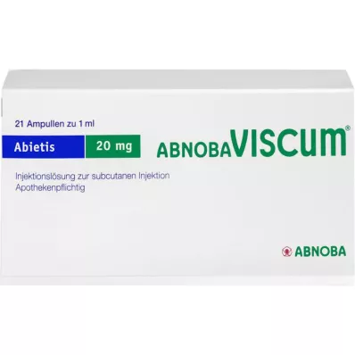 ABNOBAVISCUM Abietis 20 mg ampule, 21 ks