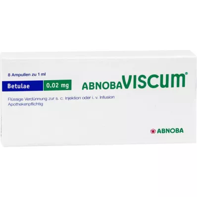 ABNOBAVISCUM Betulae 0,02 mg ampule, 8 ks