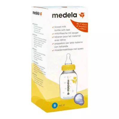MEDELA Láhev na mléko 150 ml se savičkou, 1 ks MEDELA Láhev na mléko 150 ml se savičkou, 1 ks