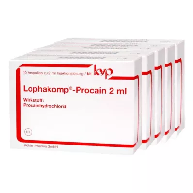 LOPHAKOMP Prokain 2 ml injekční roztok, 50X2 ml