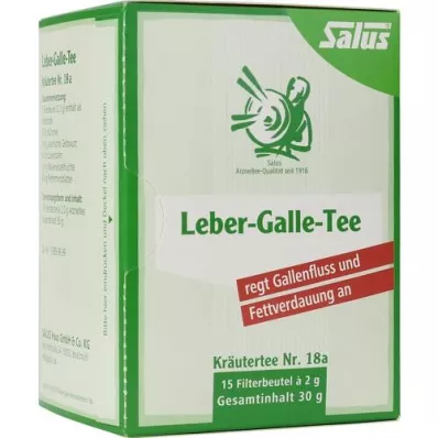 LEBER GALLE-Čaj Bylinný čaj č. 18a Filtrační čaj Salus, 15 ks