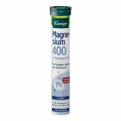 KNEIPP Magnesium 400+C+E šumivé tablety, 15 ks