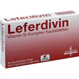 LEFERDIVIN Vitamin B komplex žvýkací tablety, 60 ks