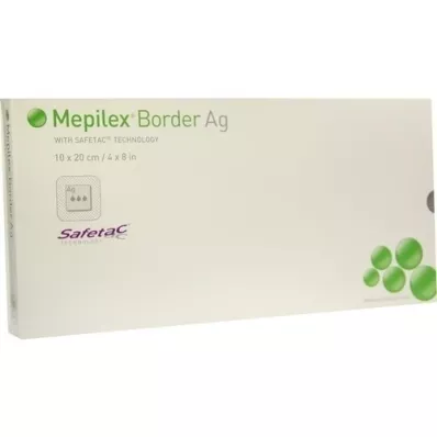 MEPILEX Pěnový obvaz Border Ag 10x20 cm sterilní, 5 ks