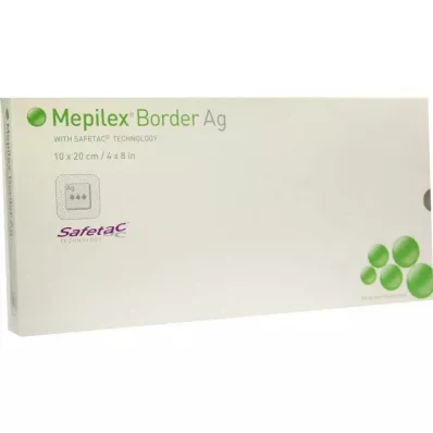 Mepilex Border Ag obvaz 10x20cm, 5 ks