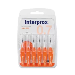 INTERPROX super mikro oranžové mezizubní kousky, 6 ks