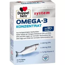 DOPPELHERZ Omega-3 koncentrát systémové kapsle, 30 ks