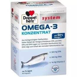 DOPPELHERZ Omega-3 koncentrát systémové kapsle, 60 ks