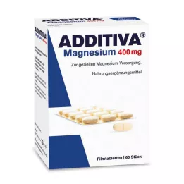 ADDITIVA Hořčík 400 mg potahované tablety, 60 ks