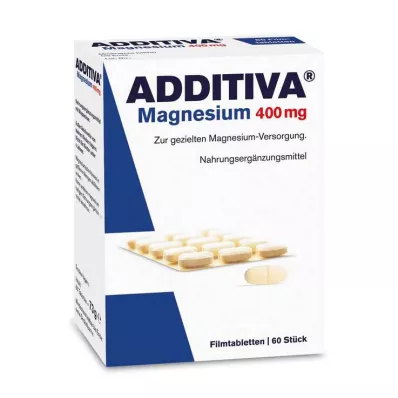 ADDITIVA Hořčík 400 mg potahované tablety, 60 ks