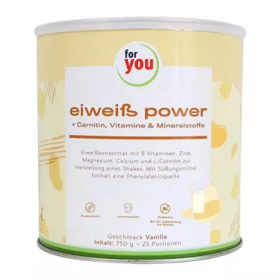 FOR YOU protein power vanilkový prášek, 750 g
