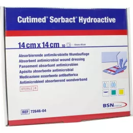 CUTIMED Sorbact Hydroaktivní kompresy 14x14 cm, 10 ks