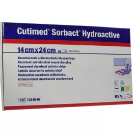 CUTIMED Sorbact Hydroaktivní kompresy 14x24 cm, 10 ks