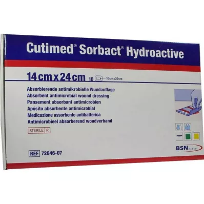 Cutimed Sorbact Hydroactive obklady 14x24 cm, 10 ks