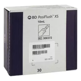 BD POSIFLUSH XS Předplněné injekční stříkačky s proplachovacím systémem, 30X10 ml