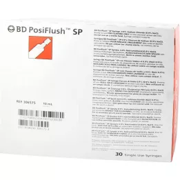 BD POSIFLUSH SP Předplněné injekční stříkačky s proplachovacím systémem, 30X10 ml