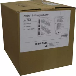 ASKINA Nesterilní gázové tampony velikosti švestky, 2 x 500 ks