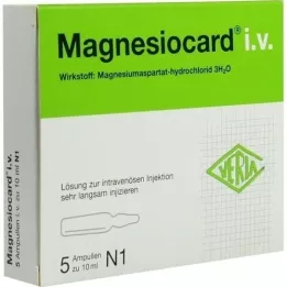 MAGNESIOCARD i.v. injekční roztok, 5X10 ml