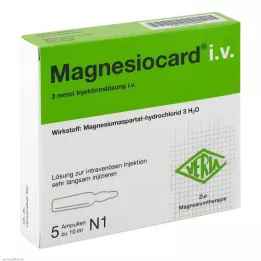 MAGNESIOCARD i.v. injekční roztok, 5X10 ml