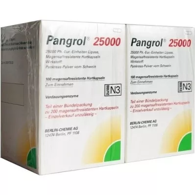 PANGROL 25 000 tvrdých uzávěrů s enterickým potahem, 200 ks