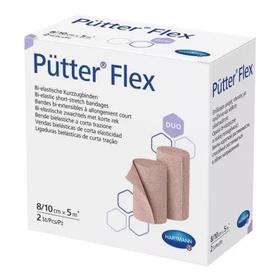 Obvaz Pütterflex Duo 8 cm / 10 cm x 5 m, 2 ks