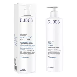 EUBOS FLÜSSIG modrá bez vůně s dávkovačem, 400 ml