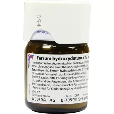 FERRUM HYDROXYDATUM 5% triturace, 50 g